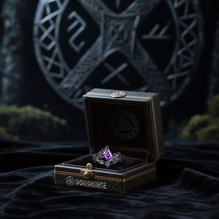 WorldNorse Noble Amethyst Overture Wisdom Ring - image 5
