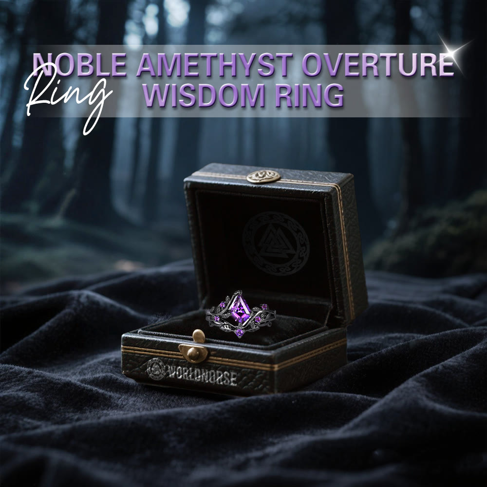 WorldNorse Noble Amethyst Overture Wisdom Ring - image 3