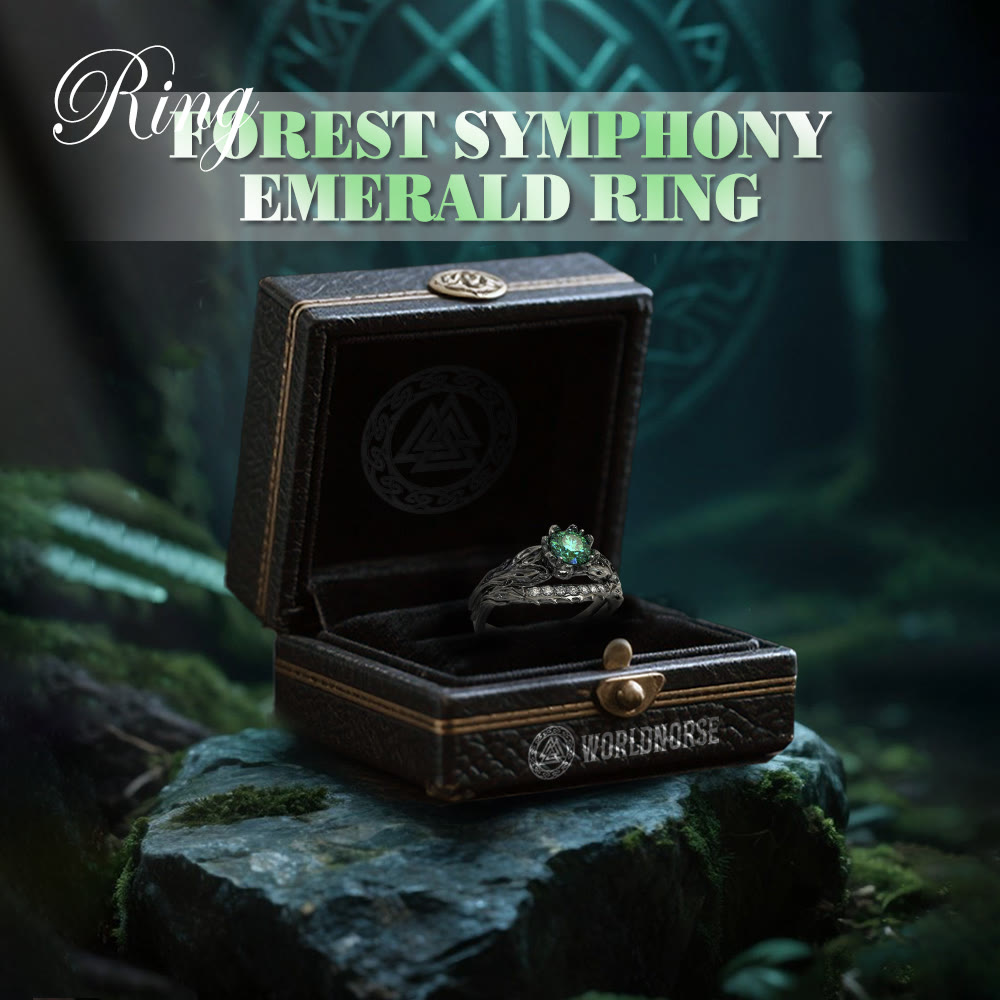 WorldNorse Forest Symphony Emerald Ring - image 3