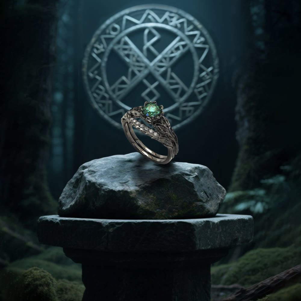 WorldNorse Forest Symphony Emerald Ring - image 5