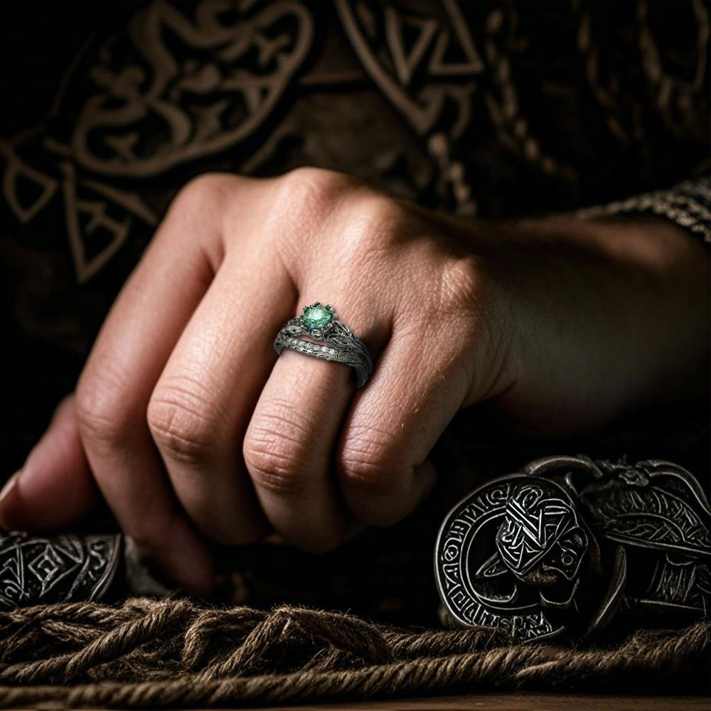 WorldNorse Forest Symphony Emerald Ring - image 2
