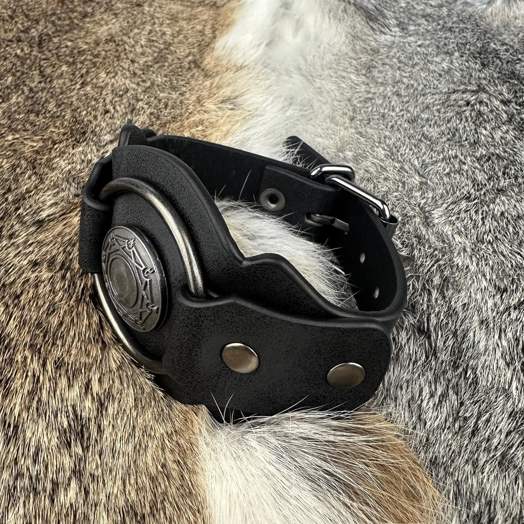 WorldNorse Retro Viking Runes Leather Cuff Bracelet - image 9