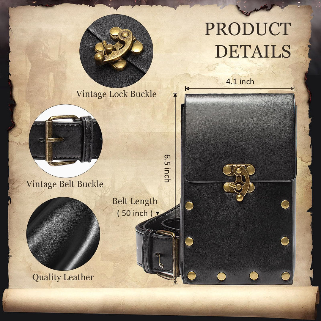 WorldNorse Medieval Belt Pouch Coin Purse Waist Bag