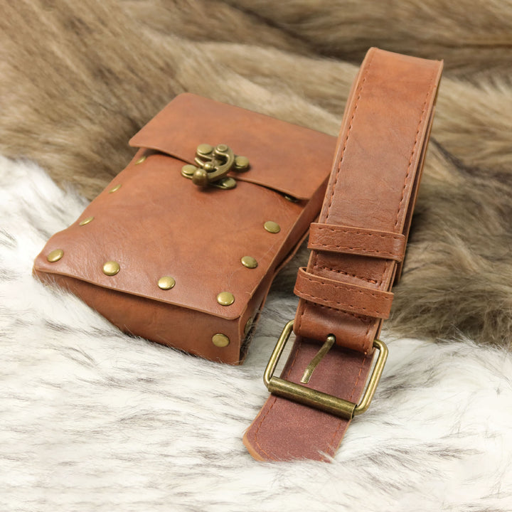 WorldNorse Vintage Fanny Pack Medieval Belt Pouch Bag