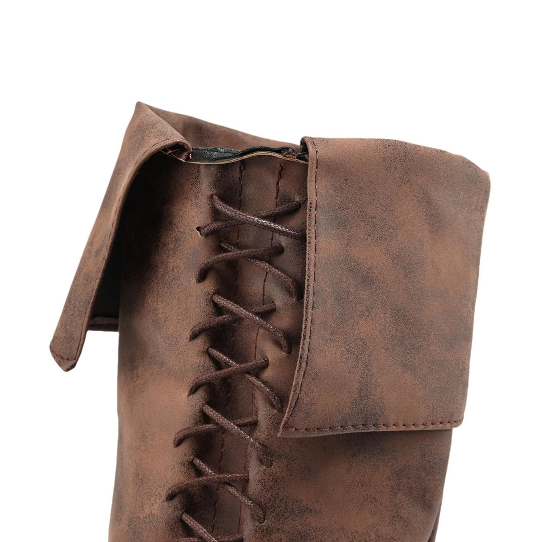 WorldNorse Viking Vintage High Calf Pirate Boots - image 11