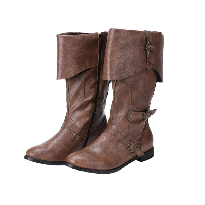 WorldNorse Viking Pirate Warrior Boots - Yellow Brown - US 13 - image 13