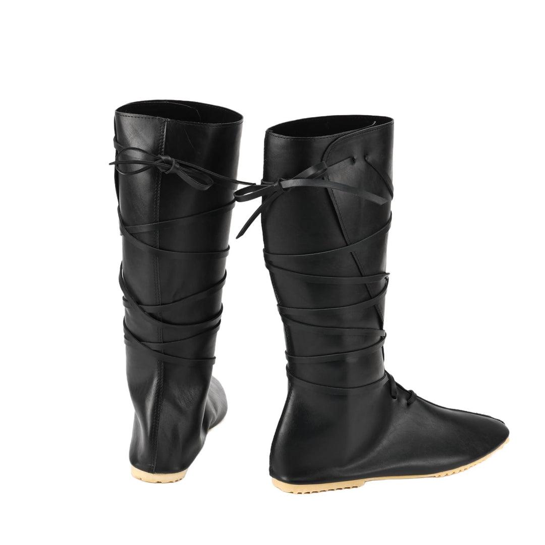 WorldNorse Women Leather Lace-up Pointed Toe Boots - image 7