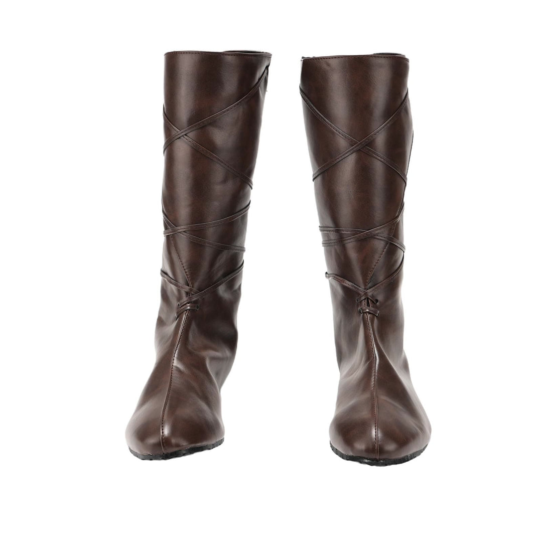 WorldNorse Women Leather Lace-up Pointed Toe Boots - image 2