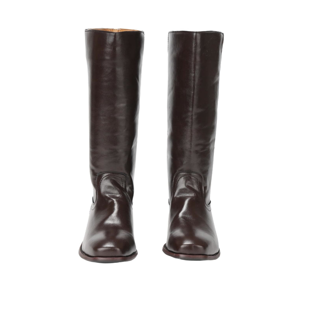 WorldNorse Women Mid Calf 60s Retro Cowboy Boots  - image 2