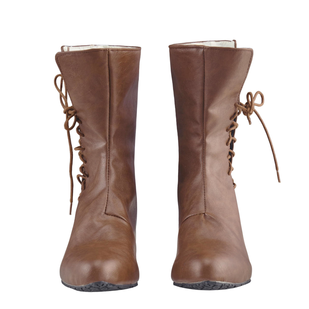 WorldNorse Men's Pointed Toe Lace Up Leather Boots - image 5