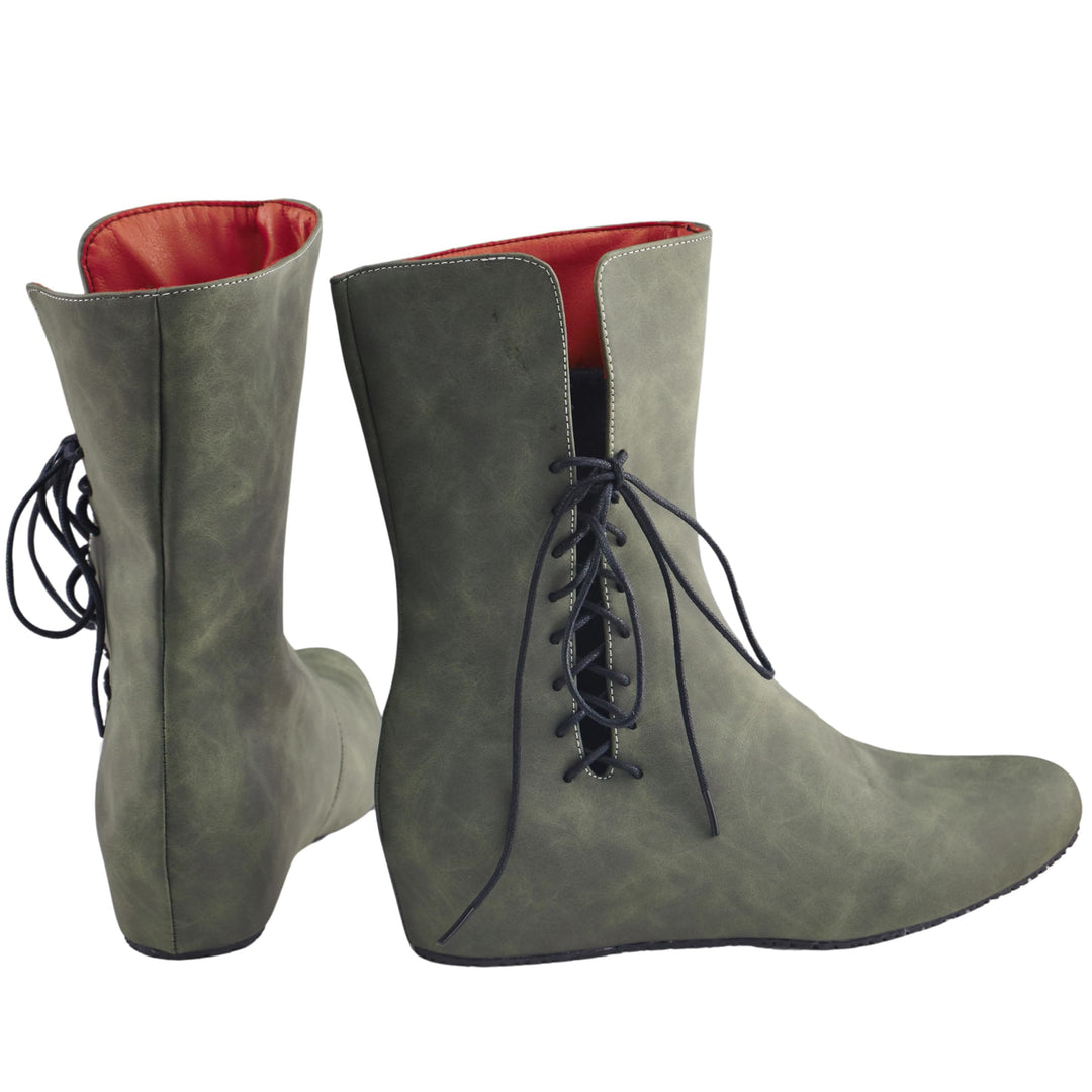 WorldNorse Men's Pointed Toe Lace Up Leather Boots - image 11