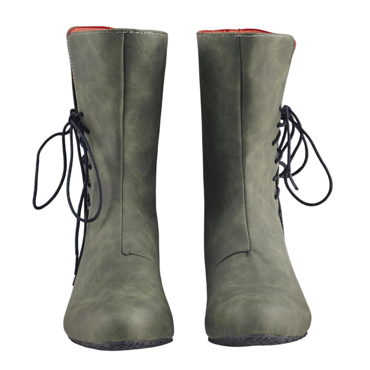 WorldNorse Men's Pointed Toe Lace Up Leather Boots - image 10