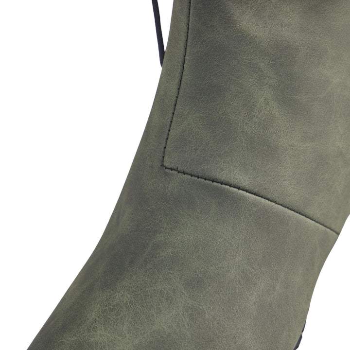 WorldNorse Men's Pointed Toe Lace Up Leather Boots - image 12