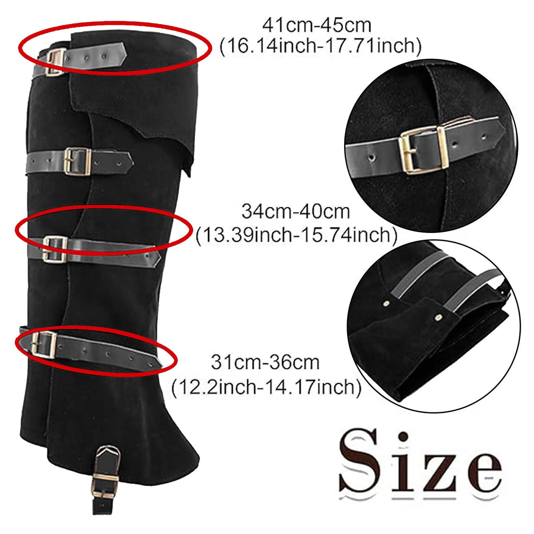 WorldNorse Viking Armor Leg Gaiters Boots Cover - image 2