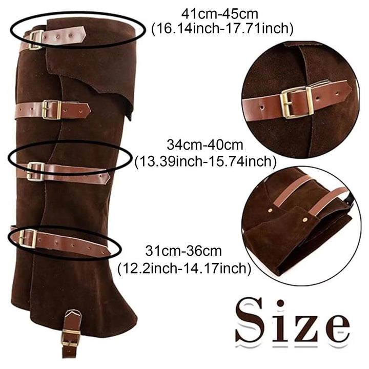 WorldNorse Viking Armor Leg Gaiters Boots Cover - image 14