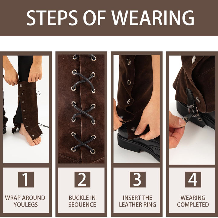 WorldNorse Medieval Tops With Studs Boots Cover - image 4