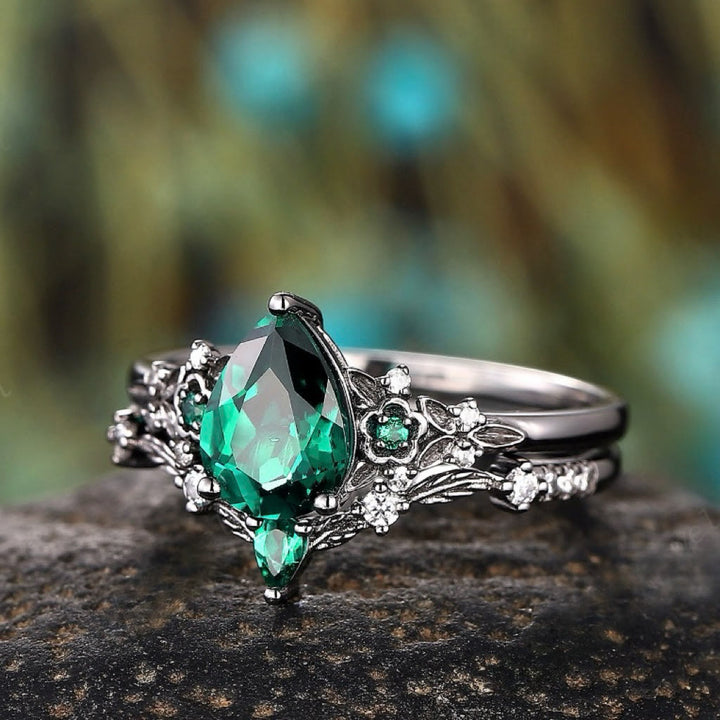 WorldNorse Nordic Floral Alexandrite Ring Set - image 16