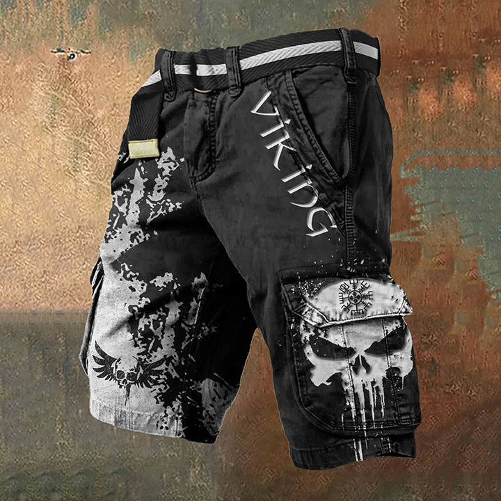 WorldNorse Skullborn Berserker Phantom Cargo Shorts - US/UK/AU50，EU60 (5XL) - image 1