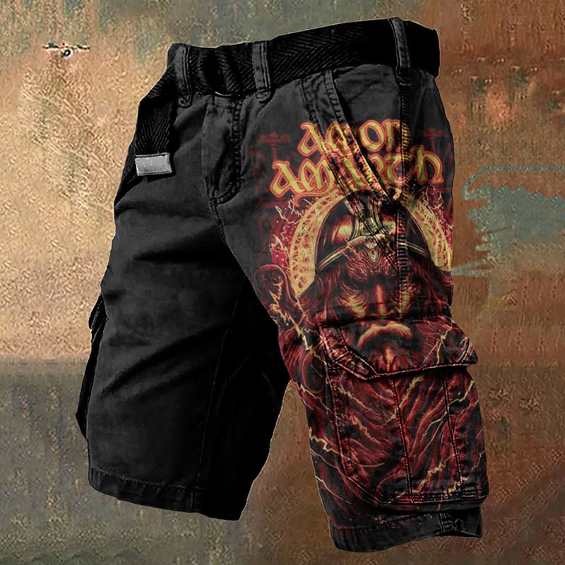 WorldNorse Viking Amon Amarth Warrior Cargo Shorts - US/UK/AU50，EU60 (5XL) - image 1