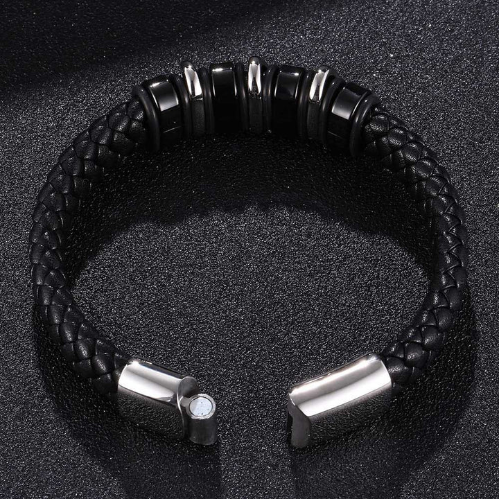 WorldNorse Punk Spiral Leather Bracelet - image 3