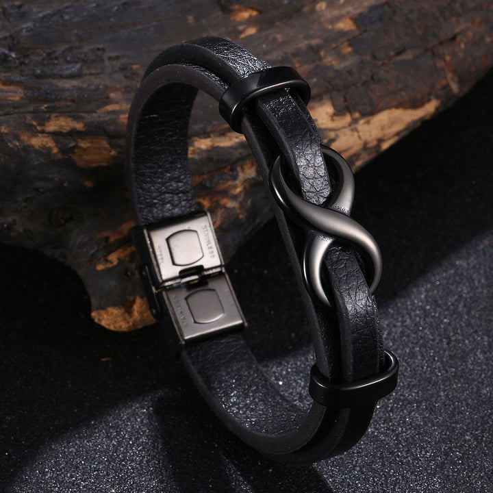WorldNorse Number Eight Lucky Bracelet - Black - 20.5cm - image 6