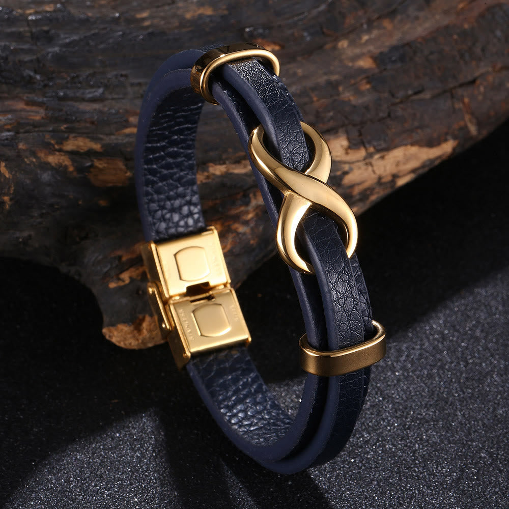 WorldNorse Number Eight Lucky Bracelet - Blue & Gold - 20.5cm - image 12