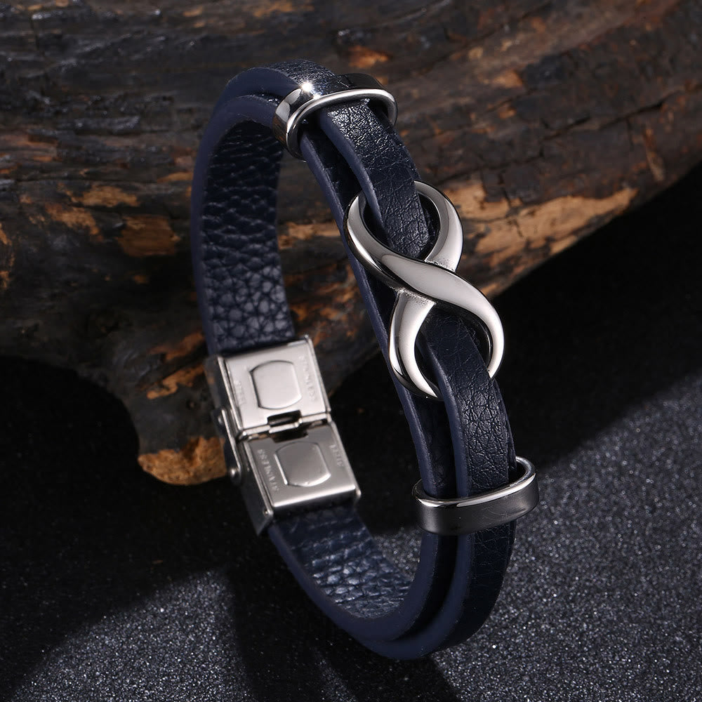 WorldNorse Number Eight Lucky Bracelet - Blue & Silver - 20.5cm - image 13