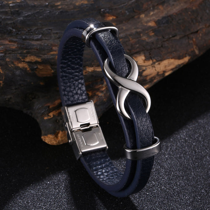 WorldNorse Number Eight Lucky Bracelet - Blue & Silver - 20.5cm - image 13