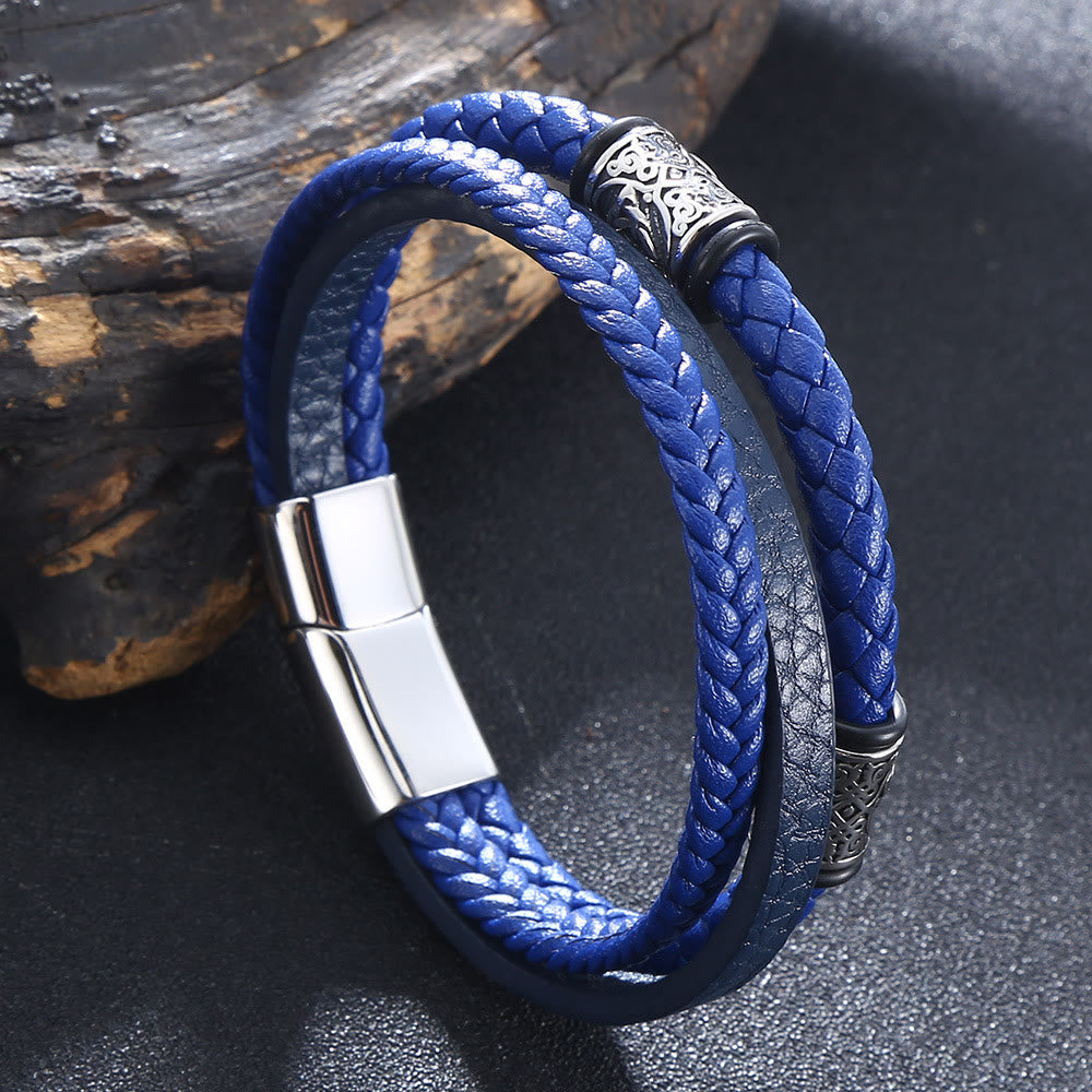 WorldNorse Triple Magnetic Clasp Bracelet - Dark Blue - 23.5cm - image 5