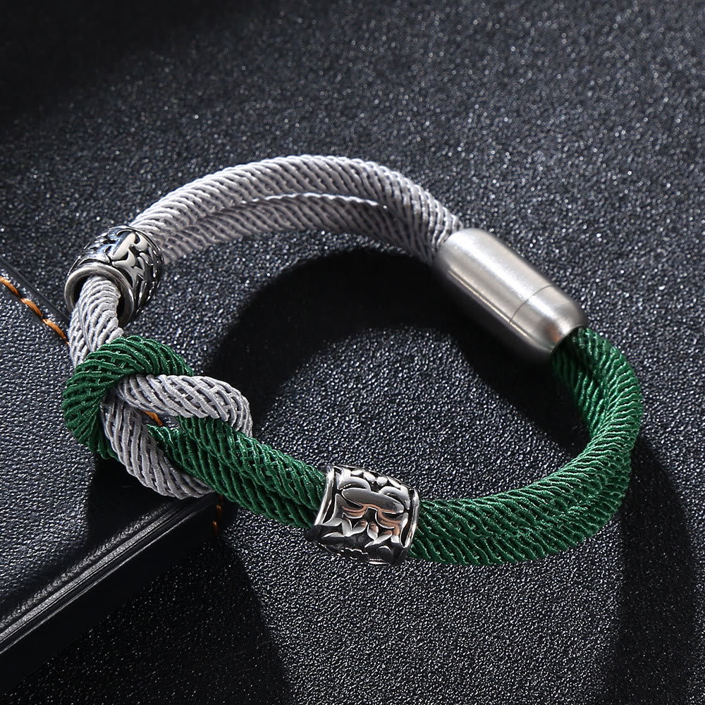 WorldNorse Two Tone Double Layer Bracelet - 23.5cm - image 0