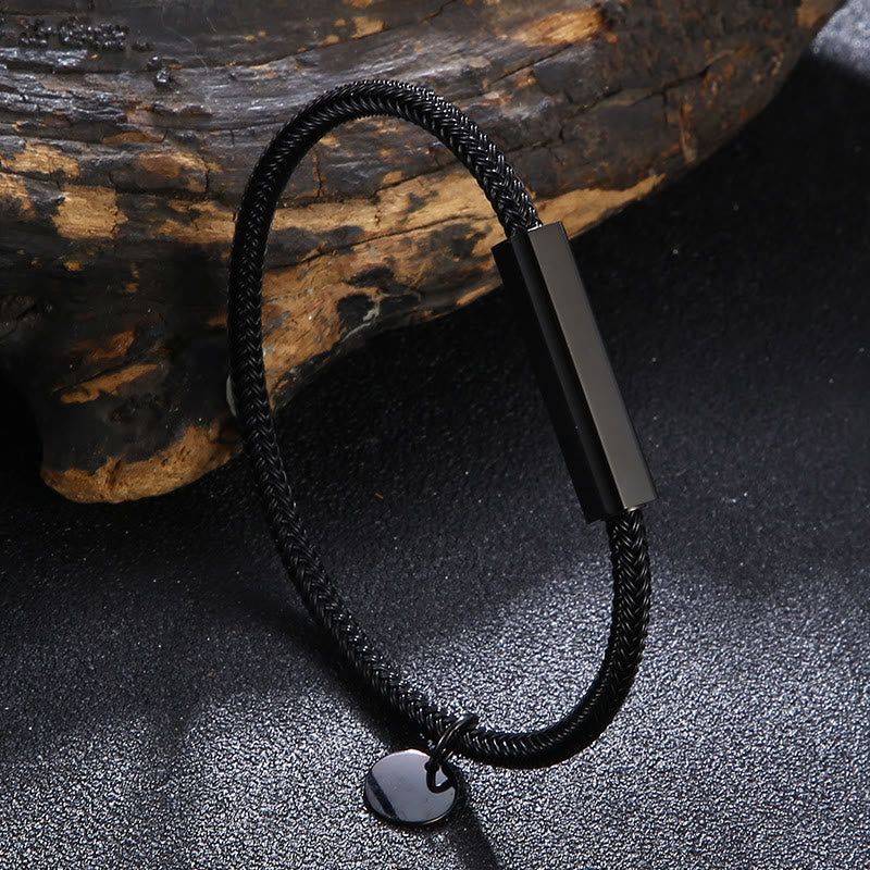 WorldNorse Circular Steel Wire Bracelet - Black - 23cm - image 4