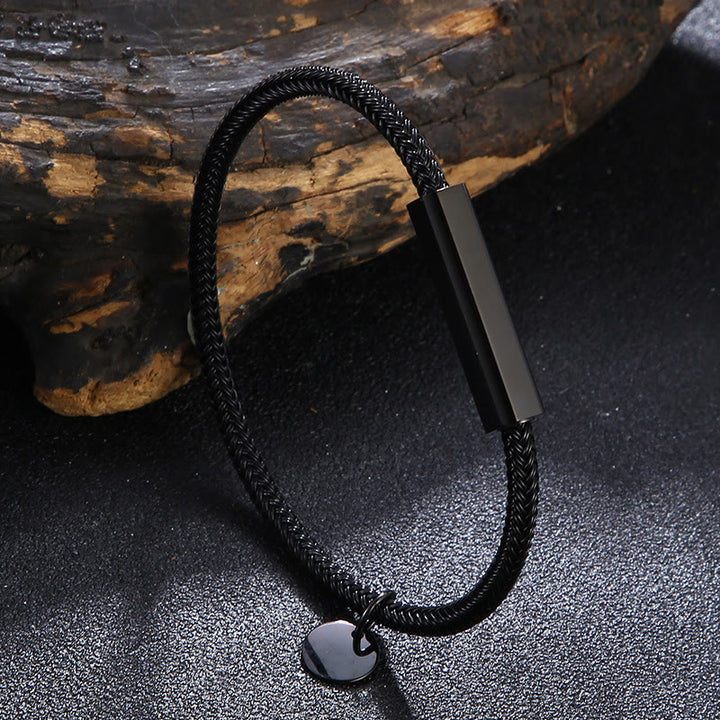 WorldNorse Circular Steel Wire Bracelet - Black - 23cm - image 4