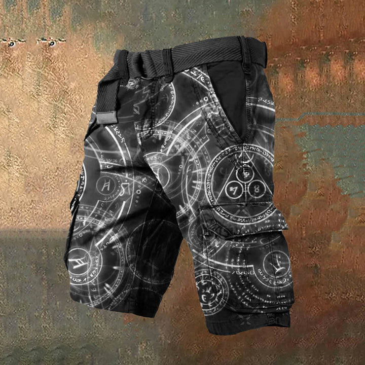 WorldNorse Runes Of Power Cargo Shorts - US/UK/AU50，EU60 (5XL) - image 0