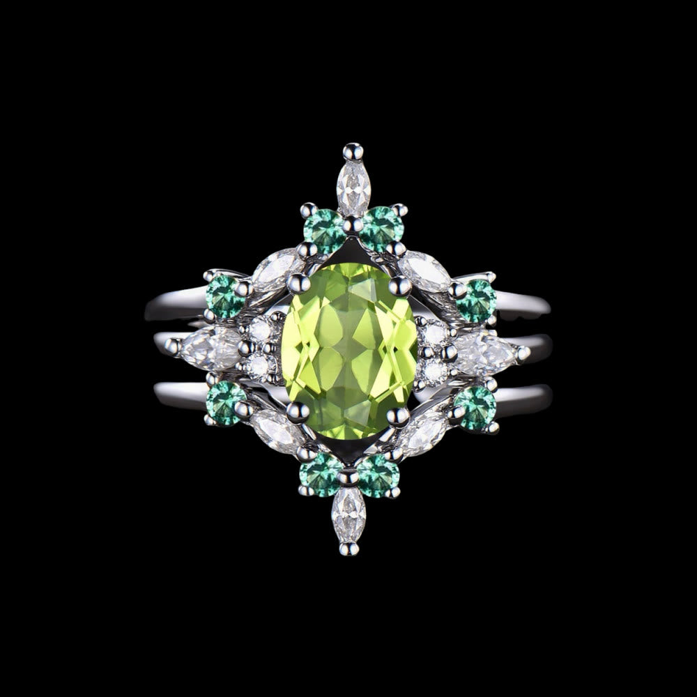 WorldNorse Eir's Grace Healing Crystal Ring - Peridot - UK Size T1/2（US 10） - image 6