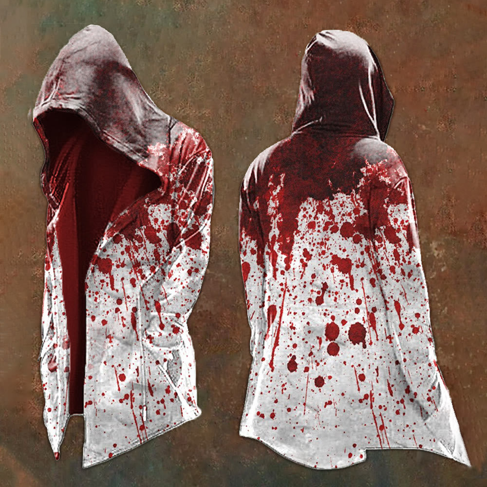 WorldNorse Bloodstained Splatters Printed Hooded Jacket - US/UK/AU48，EU58 (4XL) - image 1