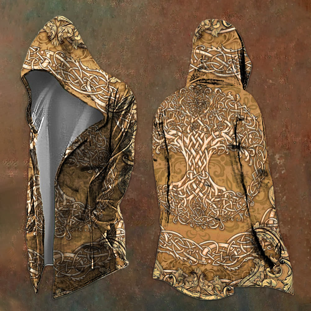 WorldNorse Mystic Tree Of Life Celtic Hooded Jacket - US/UK/AU48，EU58 (4XL) - image 1