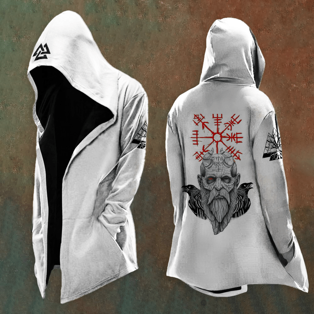 WorldNorse Odin's Eye Raven Valknut Hooded Jacket - US/UK/AU48，EU58 (4XL) - image 1