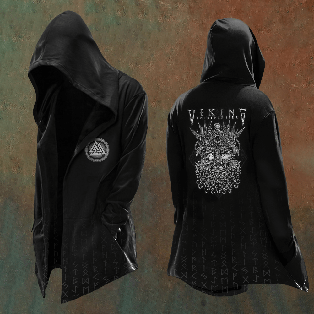 WorldNorse Viking Warrior Valknut Totem Hooded Jacket - US/UK/AU48，EU58 (4XL) - image 1