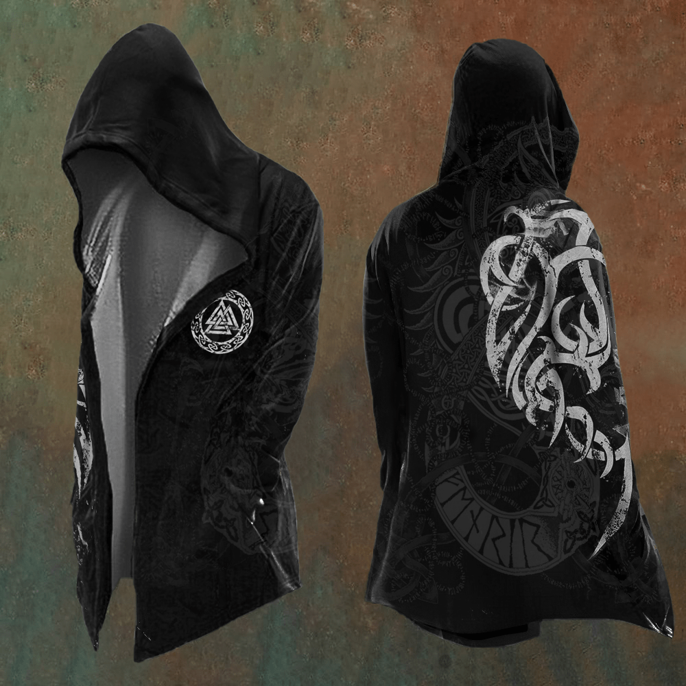 WorldNorse Valknut Mystic Rune Hooded Jacket - US/UK/AU48，EU58 (4XL) - image 1