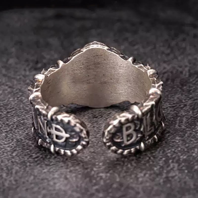 WorldNorse 925 Sterling Silver Vintage Dragon Emblem Ring - image 1