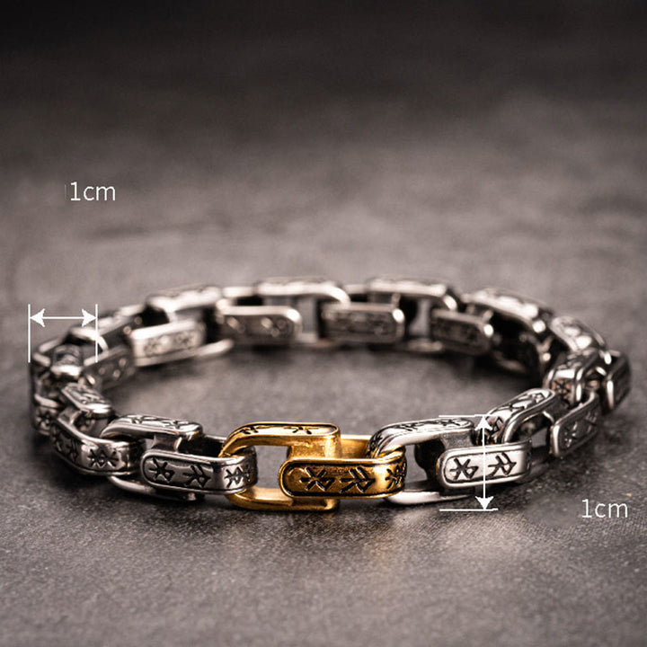 WorldNorse Rune Engraved U Shaped Bracelet - image 7