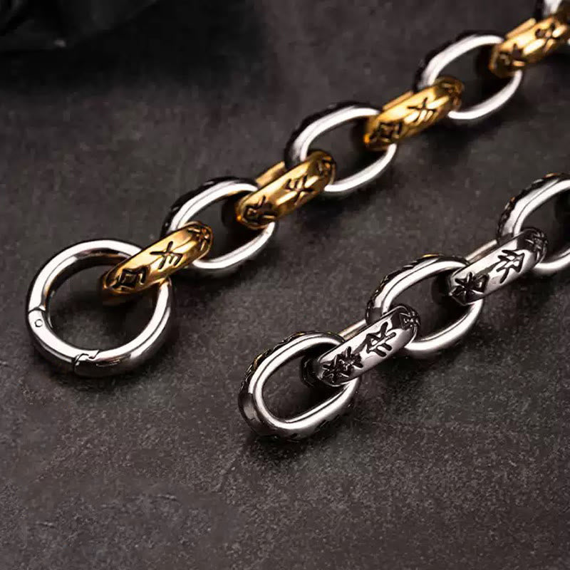 WorldNorse Rune Engraved Intricate Link Bracelet - image 6