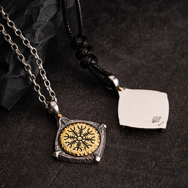 WorldNorse 925 Sterling Silver Helm Of Awe Necklace - image 11