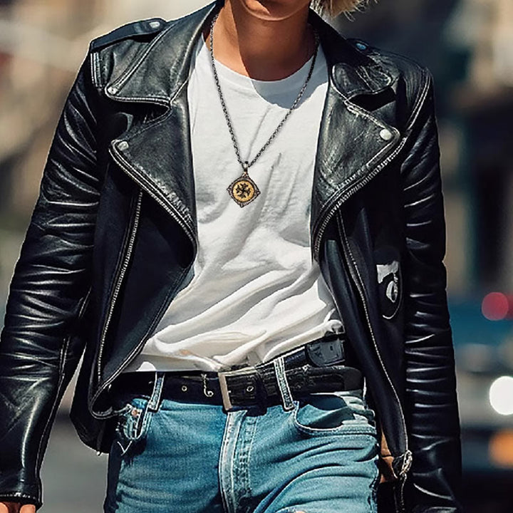 WorldNorse 925 Sterling Silver Helm Of Awe Necklace - image 5