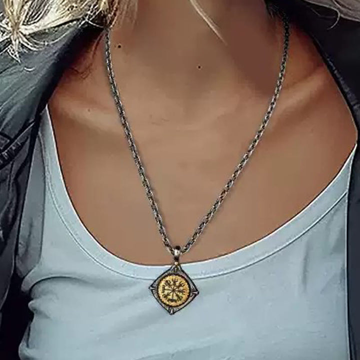 WorldNorse Handcrafted 925 Silver Helm Of Awe Necklace - image 9