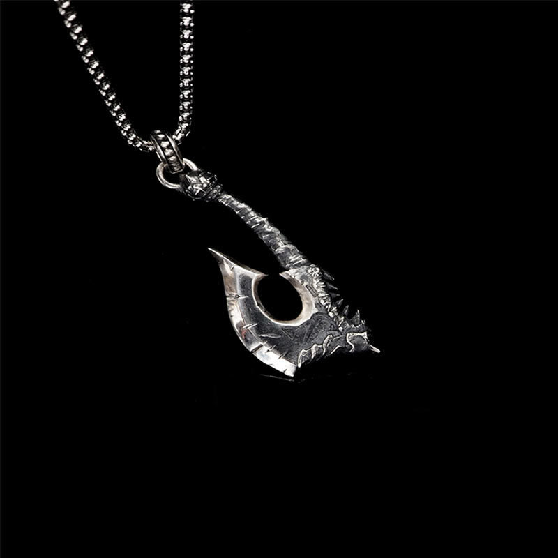 WorldNorse 925 Sterling Silver Viking Axe Gorehowl Necklace - image 5