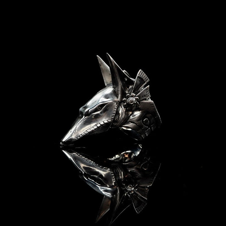 WorldNorse 925 Sterling Silver Anubis Gothic Ring - UK Size V1/2（US 11） - image 0