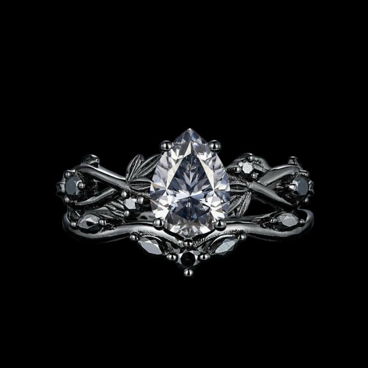 WorldNorse Drop Of Yggdrasil Two Piece Ring Set - Moissanite - UK Size T1/2（US 10） - image 11