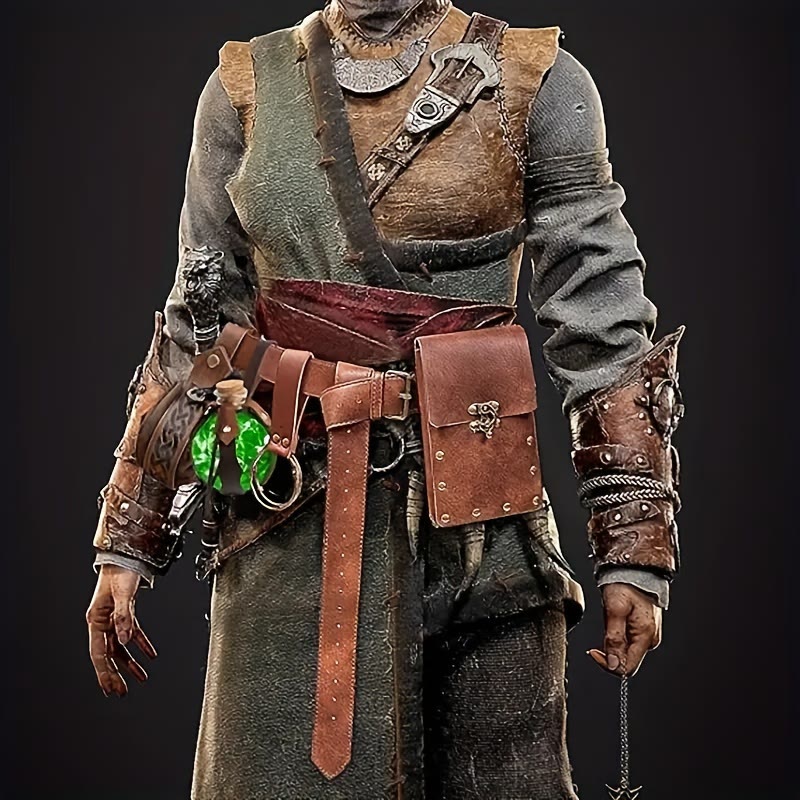 WorldNorse Medieval Belt Pouch Phone Leather Waist Bag - image 1