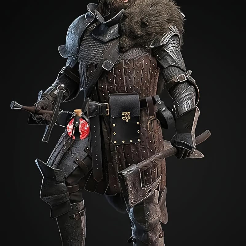 WorldNorse Medieval Belt Pouch Phone Leather Waist Bag - image 7